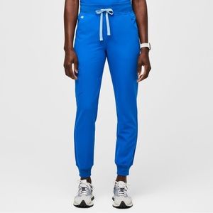 FIGS royal blue Zamora high waisted scrub bottoms